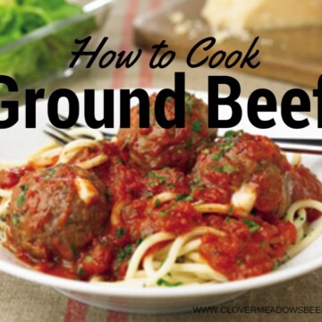How to cook ground beef with step by step instructions | clover meadows beef